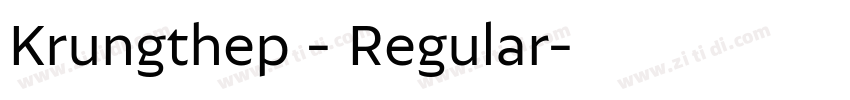 Krungthep - Regular字体转换